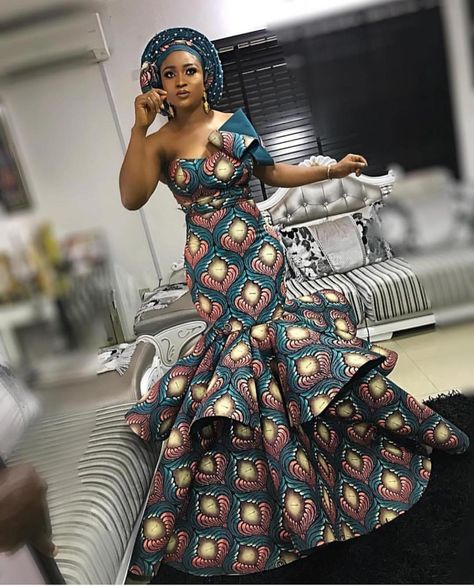 African Traditional Wedding Dress, Ankara Dress Styles, African Prom Dresses, African Print Dress Ankara, Ghanaian Fashion, Ankara Gown Styles, African Wedding Dress, African Clothes, African Lace Dresses