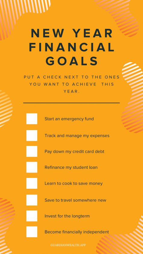 Financial Planning Tips, Financial Content Ideas, Annual Financial Checklist, Finance Goals Ideas, Financial Goals For Your 20s, 2024 Financial Goals, Vision Board Financial Goals, Financial Goals Ideas, Goals Checklist