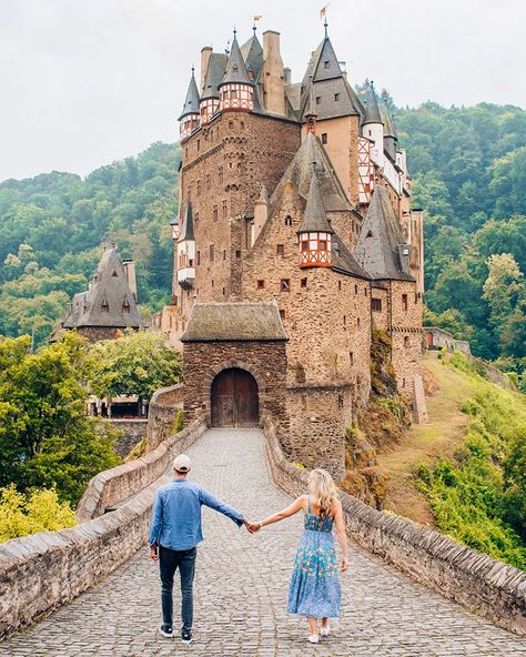 A Fairy Tale Germany Road Trip - The Ultimate One Week Itinerary Germany Road Trip, Burg Eltz Castle, Eltz Castle, Castle In Germany, One Week Itinerary, Castle Pictures, Romantic Road, Germany Castles, Couple Travel