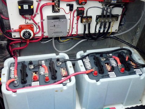 How to use marine battery posts? - SailNet Community Bass Boat Organization, Starcraft Marine, Build Your Own Cabin, Rv Vehicle, Boat Wiring, Rv Solar Power, Boat Battery, Boat Restoration, Rv Solar