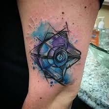 Destiny 2 Ghost Tattoo, Destiny Ghost Tattoo, Destiny Tattoos, Destiny 2 Tattoo, Destiny Ghost, Destiny Tattoo, Partner Tattoos, Cayde 6, Ghost Tattoo