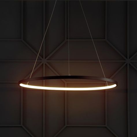 Brice 34-Watt Matte Black Integrated LED Chandelier-JYL7203A - The Home Depot Dark Masculine, Lead Metal, Cool Floor Lamps, Metal Chandelier, Eco House, Studio Design, Led Table Lamp, Modern Pendant Light, Leaded Glass