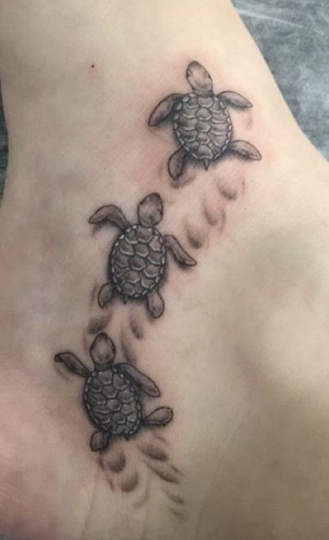 Turtle tattoo Tattoo For Ladies, Family Heart Tattoos, Ankle Tattoo Ideas, Sea Turtle Tattoo, Turtle Tattoo Designs, Ankle Tattoos For Women, Mens Shoulder Tattoo, Tattoo Ideas For Men, Turtle Tattoo