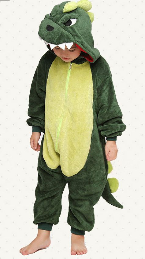 Kids Dino Kigurumi $54.99 ~KAWAII SO! Men's Nightgown, Jack The Pumpkin King, Animal Onesie, Kids Onesies, Onesie Pajamas, Sleepover Party, Dinosaur Kids, Girl Onesies, Japanese Street Fashion