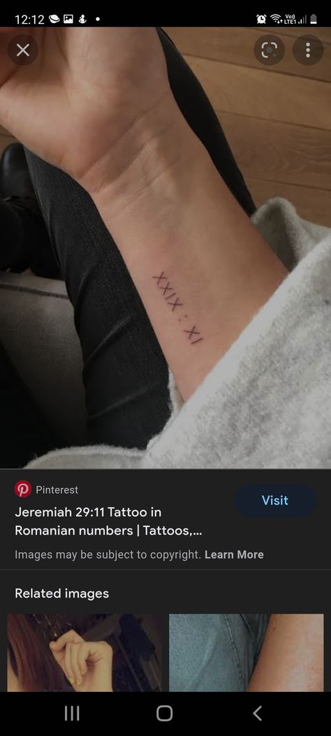 Bible Verse Number Tattoo, Christian Quote Tattoos For Women, Fineline Christian Tattoo, Cute Dainty Tattoos With Meaning, Tiny Name Tattoo, Signature Tattoo Ideas, Biblical Tattoos For Women, 29 11 Tattoo, Jeremiah 29 11 Tattoo