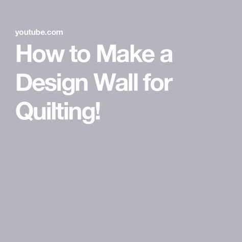 How to Make a Design Wall for Quilting! Design Wall For Quilting, Small Sewing Room, Quilt Wall Hangers, Quilt Design Wall, Small Sewing Rooms, Small Sewing, Minimalist Wall Decor, Wall Quilts, Quilted Wall Hangings