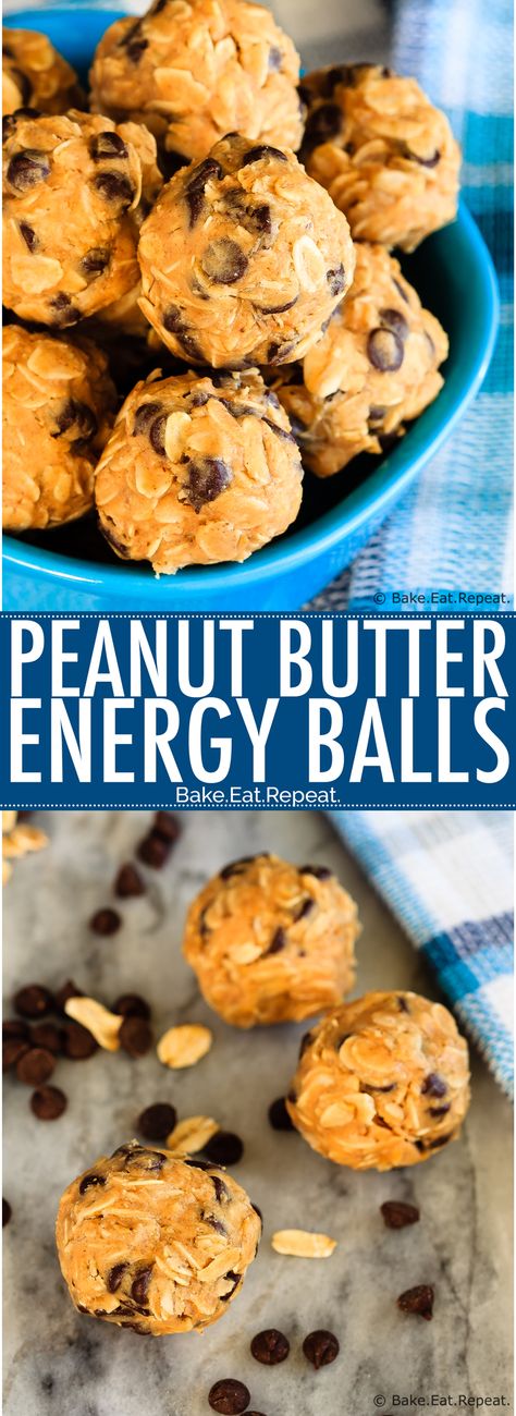 These 4 ingredient peanut butter energy balls are super quick and easy to make, and are a perfect snack or addition to the lunchbox! Peanut Butter Energy Balls Recipe, Peanut Butter Energy Balls, Healthy Protein Snacks, The Lunchbox, Energy Ball Recipe, Quick Easy Snacks, 4 Ingredient, Energy Balls, Balls Recipe