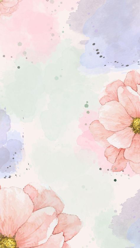 The best free spring wallpaper backgrounds for your iPhone Flower Background Design, Watercolor Flower Background, Purple Flowers Wallpaper, Nature Iphone Wallpaper, Floral Wallpaper Iphone, Easter Wallpaper, Flower Iphone Wallpaper, Iphone Wallpaper Images, Cute Flower Wallpapers