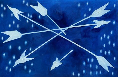 ‘blue arrow era’ oil on canvas 60x40 Blue Arrow, Arrow And Bow Aesthetic, Blue Character Aesthetic, Blue Archery Aesthetic, Blue Bow And Arrow, Archery Aesthetic, Bow Arrows, White Wolf, Blue Bow