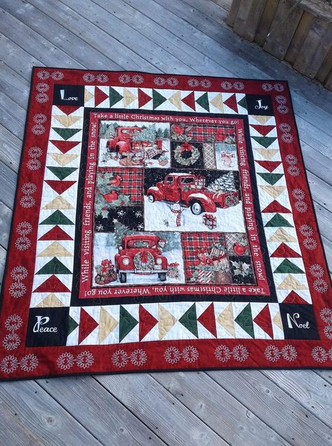 Quilt Business, Christmas Panels, Panel Quilting, Quilting Panels, Family Quilt, Quilts Christmas, Christmas Quilting Projects, Quilt Panels, Patchwork Christmas