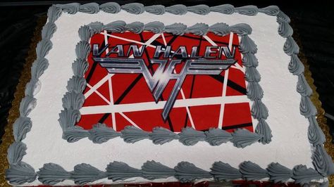 Van Halen Edible image cake Edible Image Cake, Edible Images, Van Halen, Party Event, Birthday Cakes, Birthday Cake, Cake, Van, Birthday