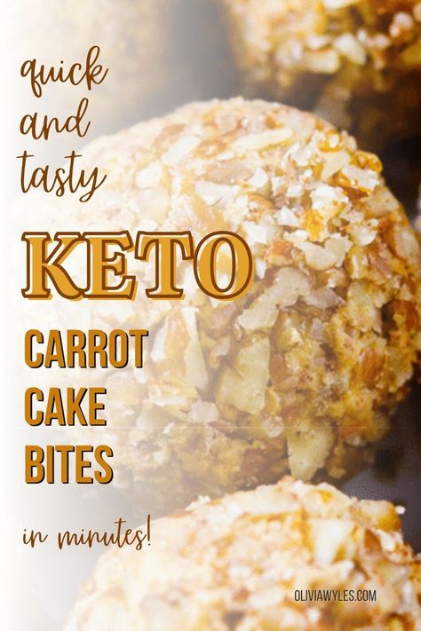 Indulge in guilt-free, keto-friendly desserts with these delicious sugar-free carrot cake bites. This easy keto carrot cake bites recipe is a perfect example of lazy keto recipes that can support your weight loss goals. With the addition of keto chow, these bites become a keto fat bomb dessert. If you're looking for the best keto desserts recipe, these carrot cake bites are a must-try. Enjoy the flavors of a classic carrot cake in a bite-sized, low-carb treat. Cake Bites Recipe, Lazy Keto Recipes, Best Keto Desserts, Carrot Cake Bites, Keto Carrot Cake, Sugar Free Carrot Cake, Classic Carrot Cake, Keto Chow, Healthy Dessert Options