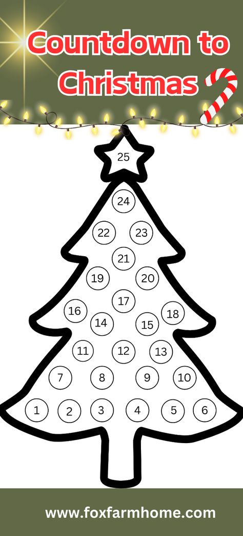 Create your own DIY Christmas countdown with this free printable countdown to Christmas craft for kids!  This is a fun Christmas activity for kids and there and many ways to use this Christmas countdown activity! Diy Countdown To Christmas For Kids, Free Christmas Countdown Printable, Kids Christmas Countdown Craft, Christmas Countdown Classroom, Christmas Count Down Craft, Diy Christmas Countdown For Kids, Christmas Countdown Craft, Christmas Countdown Ideas, Diy Christmas Countdown