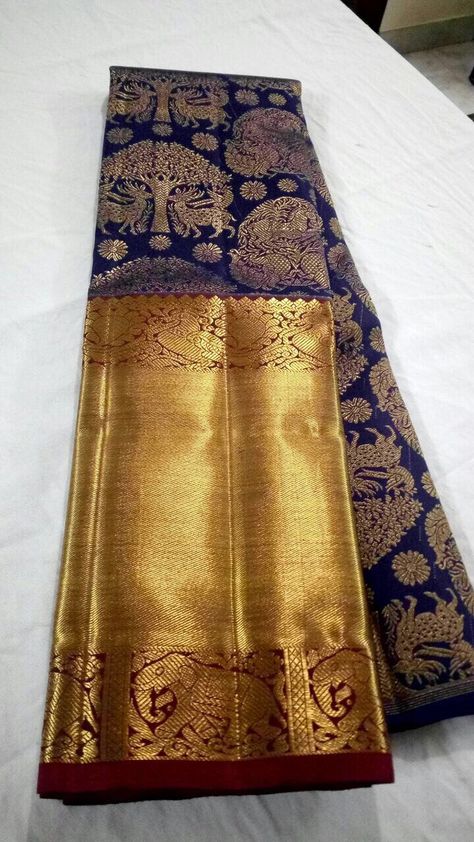 Kanchi silk lehengas What's app 9703128275 Kanchivaram Silk Lehenga, Silk Saree Blouse Designs Patterns, Silk Lehengas, Blue Silk Saree, Designer Sarees Wedding, Indian Bridal Sarees, Wedding Saree Blouse, Silk Saree Kanchipuram, Wedding Saree Blouse Designs