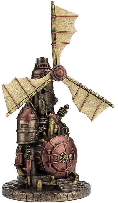 Steampunk Windmill, Statue Sculpture, Garden Statues, Jewelry Boxes, Steam, Figurines, Statue, Collectibles, Design