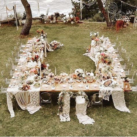 Reception Table Settings, Small Backyard Wedding, Intimate Wedding Reception, Backyard Reception, Small Intimate Wedding, Wedding Reception Tables, Table Set Up, Long Table, Wedding Table Settings