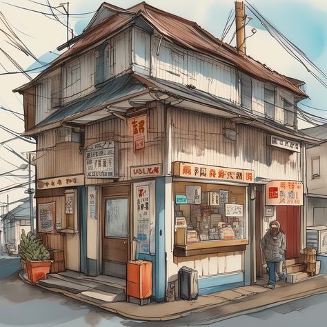 2 Point Perspective Drawing Architecture, Perspective Building Drawing, Concrete Outdoor Furniture, 1 Point Perspective Drawing, 2 Point Perspective Drawing, Filter Effects, Perspective Sketch, Anime Places, Perspective Drawing Architecture