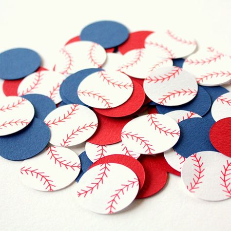 Red Party Themes, Baseball Table, Red Baby Shower, Sports Party Decorations, Baseball Theme Party, Baseball Decor, Baseball Birthday Party, Baseball Party, Baseball Theme