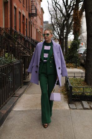 ATLANTIC-PACIFIC X HALOGEN // SUNDAY SWEATER STYLE Atlantic Pacific Blair Eadie, Lilac Coat, Blair Eadie, Atlantic Pacific, Purple Coat, Pullover Mode, Fashion Sites, Star Sweater, Sweater Style