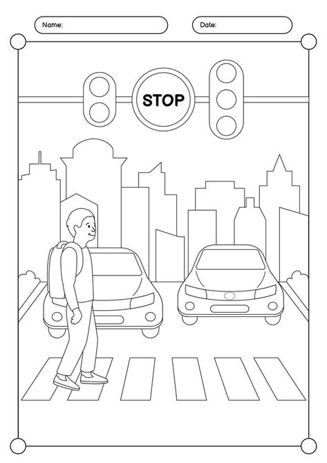 Teach your kids about safety around the house with these printable worksheets. Keep your little ones engaged and educated with fun coloring activities and important safety tips. Strengthen your child's safety knowledge with these interactive resources. #KidsSafety #HomeSafety #ParentingTips #safetyworksheetsprintables Safety Activities For Kids, Fire Safety Worksheets, Safety Worksheets, Fire Safety Free, Teaching Safety, Fire Safety For Kids, Safety Road, Safety Games, Fire Safety Activities