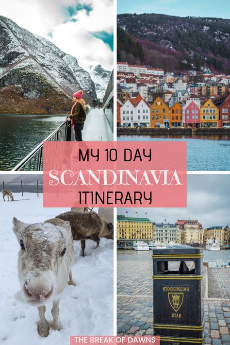 My 10 Day Scandinavia Itinerary - The Break of Dawns Nordic Countries Itinerary, Sweden And Norway Itinerary, Scandinavian Travel Itinerary, Scandinavia Trip Itinerary, Scandinavian Trip Itinerary, Norway Sweden Finland Trip, Scandinavia Travel Itinerary, Scandinavian Itinerary, Scandinavia Map