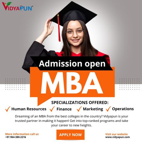 🎓 Admission Open for MBA! Specialize in Human Resources, Finance, Marketing, or Operations. Take your career to the next level with Vidyapun—your gateway to top-ranked MBA programs! 🚀 Register Now and take the first step towards success!🚀 📞 Contact us at : +91 964-380-2216 or 0124-425-2196 📧 Email: info@vidyapun.com 🌐 visit www.vidyapun.com for more details. #MBA #vidyapun #businesseducation #CareerGrowth #AdmissionsOpen #humanresources #finance #marketing #operations Marketing Operations, Shri Ganesh Images, Admission Open, Shri Ganesh, Ganesh Images, Business Education, Career Growth, College Fun, Take The First Step