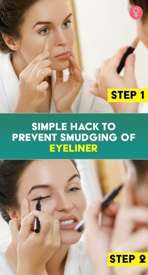 Simple Hack To Prevent Smudging Of Eyeliner: We have got you covered if you are wondering how to prevent eyeliner from smudging. Well-defined eyes can turn your look from drab to fab in no time. All you need is some good tricks under your sleeve to ace your eye makeup. In this article, we share some exclusive tips that can help you prevent smudged-eyeliner situations. Top Eyeliner, Smudged Eyeliner, Face Care Tips, Types Of Skin, Makeup Mistakes, Natural Cleanser, Beauty Games, Anti Aging Beauty, Skin Pores