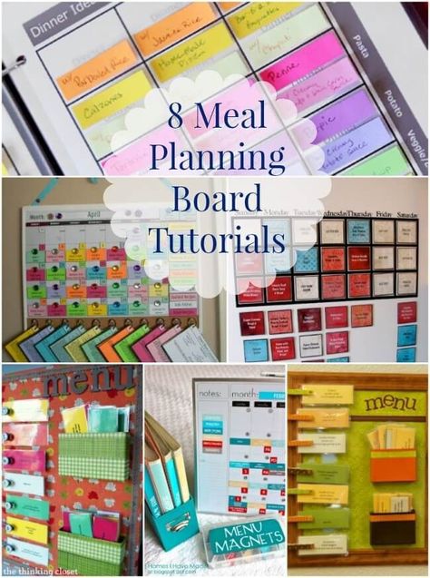 With these 8 Meal Planning Board Tutorials, you make one that works best for you and your family so that you can take the stress out of grocery shopping and cooking this year! Fall Neighborhood, Menu Planning Board, Meal Planning Board, Plane Food, Diy Menu, Budget Freezer Meals, Pasta Penne, Week Workout, Planning Board