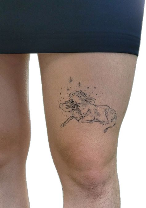 Double Headed Calf Tattoo, Two Headed Cow Tattoo, 2 Headed Calf Tattoo, Two Headed Calf Tattoo, Two Headed Calf, Woodcut Tattoo, Cow Tattoo, Cow Head, Calf Tattoo