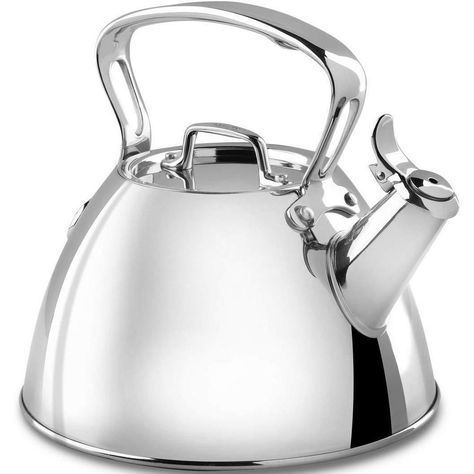 All-Clad Whistling Tea Kettle Review Stainless Steel Kettle, Whistling Tea Kettle, Induction Heating, Stainless Steel Dishwasher, Stainless Steel Cookware, Induction Cooktop, Cast Iron Cookware, Best Tea, Tea Kettle