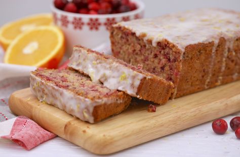 Cranberry Orange Cake Recipe with Lemon Glaze | Bigger Bolder Baking