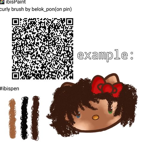 Curls Ibis Paint Brush, Natural Hair Brush Ibis Paint, Ibis Paint X Curly Hair Qr Code, Afro Ibis Paint Brush, Curly Hair Pen Ibis Paint, Afro Hair Ibis Paint Code, Curl Ibis Paint Brush, Curls Ibis Paint Code, Afro Ibis Paint Code