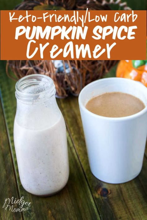 This pumpkin spice coffee creamer is a sugar free pumpkin spice coffee creamer. It is also a low carb and keto friendly coffee creamer and also a Dairy free coffee creamer! Yes this homemade coffee creamer is the perfect coffee creamer for so many different diets who love the flavors of pumpkin spice in their coffee! #LowCarb #Keto #PumpkinSpice #Coffee #Creamer Homemade Pumpkin Spice Creamer, Pumpkin Spice Coffee Creamer, Healthy Coffee Creamer, Dairy Free Coffee Creamer, Keto Coffee Creamer, Pumpkin Spice Creamer, Keto Coffee Recipe, Dairy Free Coffee, Homemade Coffee Creamer