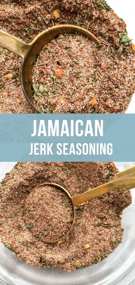 Jerk Seasoning Recipe, Jamaican Seasoning, Jerk Recipe, Jerk Chicken Recipe, Jamaican Jerk Seasoning, Jamaican Jerk Chicken, Dry Rub Recipes, Homemade Spice Mix, Chicken Baked