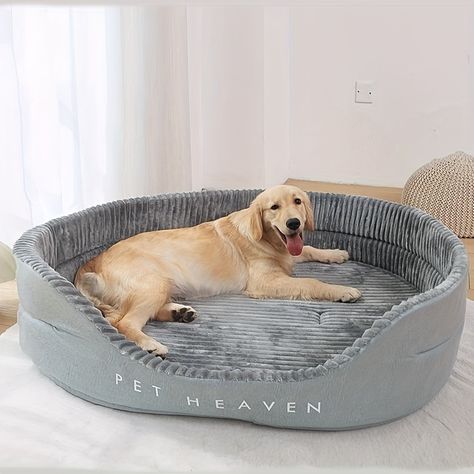 Faster shipping. Better service Big Dog House, Plush Dog Bed, Dog Bed Furniture, Sofa Cushion, Pet Cat, Dog Kennel, Large Animals, Cozy Corner, Dog House