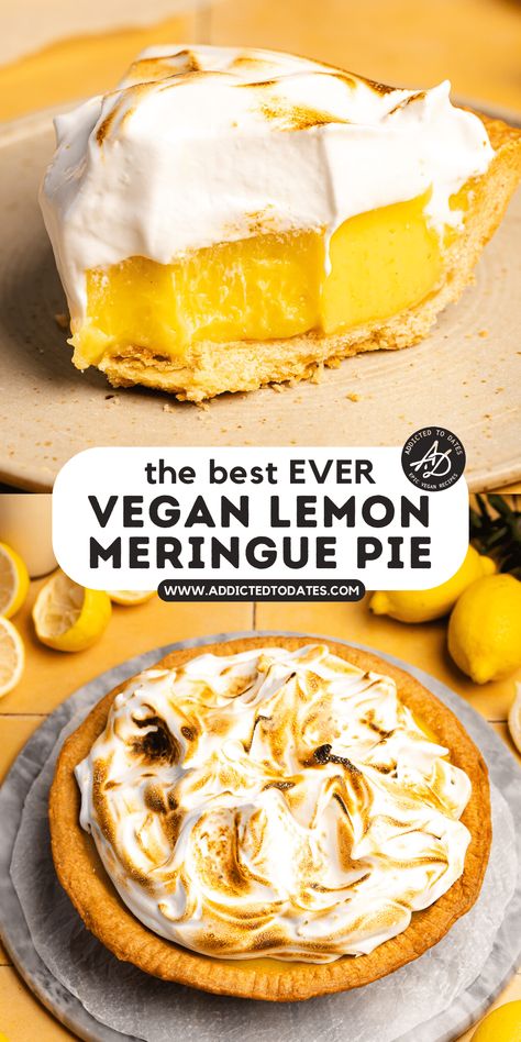 Vegan Lemon Curd Tart, Vegan Lemon Pie, Vegan Lemon Meringue Pie, Vegan Lemon Tart, Vegan Lemon Meringue, Vegan Tart, Vegan Lemon Curd, Vegan Pastry, Meringue Topping