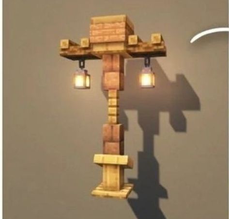 medieval street lamp minecraft Minecraft Outside Lights, Lantern Design Minecraft, Street Lamps Minecraft, Lamp Design Minecraft, Minecraft Lightning Rod Ideas, Minecraft Streetlight, Minecraft Street Lamp Ideas, Minecraft Lantern Designs, Minecraft Medieval Street