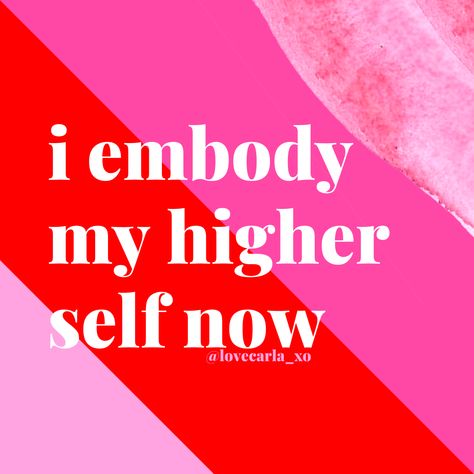 My Higher Self, Your Higher Self, Higher Self, Self Love Quotes, Now Open, Boss Babe, Law Of Attraction, Self Love, Affirmations