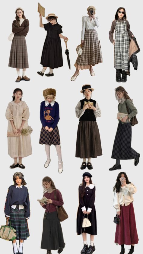 #inspo #ootd #fashion #vintagelook #oldiesstyle #outfitinspo Modest Church Outfits, Modest Dresses Fashion, Academia Outfits, Modesty Outfits, Modest Fashion Outfits, Clothes Ideas, Outfit Inspo Fall, Preppy Outfits, Style Outfits