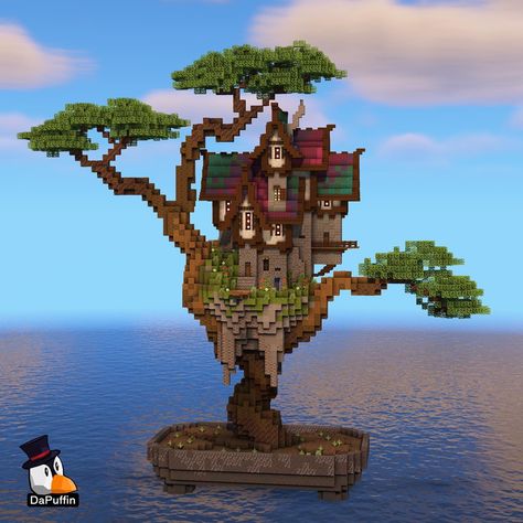 Houses With Stairs, Minecraft Sky Base, Minecraft Spawn Ideas, Magical Minecraft Builds, Minecraft Mushroom House, Cute Minecraft, Minecraft Building Blueprints, Play Minecraft, Building Inspiration