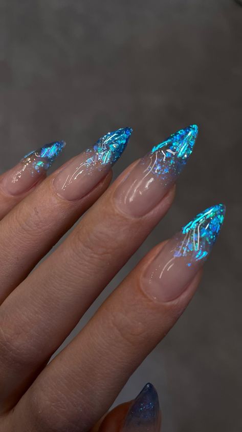 Sweetie Nail Supply (@sweetienailsupply) • Instagram photos and videos Encapsulated Nails, Asian Nails, Cute Simple Nails, Galaxy Nails, Ombre Acrylic Nails, Bling Acrylic Nails, Nagel Inspo, Cat Kuku, Luxury Nails