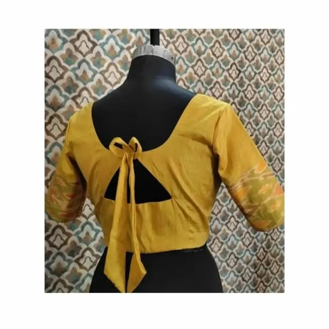 Knot For Blouse, Blouse Back Side Designs Latest, Back Side Blouse Designs Latest, Back Knot Blouse Designs, Blouse Designs Latest Back Side, Kutch Gujarat, Lace Blouse Design, Long Blouse Designs, Boat Neck Blouse Design