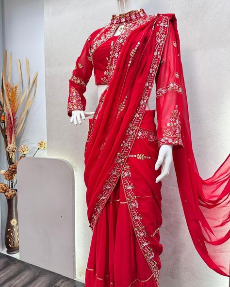 ☀️☀️sale @ 2450rs only☀️ Shop now by contact or WhatsApp 097806 66577 *_KARWA CHAUTH SPECIAL FANCY PARTY WEAR FAUX GEORGETTE LEHENGA SAREE WITH HEAVY WORK BLOUSE AND 🚀* *LEHENGA SAREE* : FAUX GEORGETTE WITH RUFFLE AND EMBROIDERY WORK WITH MIROR WORK *FULLSTITCHED* LEHENGA SAREE WITH FULLFLAIR *BLOUSE* : FAUX GEORGETTE WITH SEQUENCE EMEBROIDERY WORK WITH MIROR WORK FULLSTITCHED FITUPTO 44" Georgette Lehenga, Heavy Work, Lehenga Saree, Fancy Party, Embroidery Work, Work Blouse, Cash On Delivery, Diwali, Indian Wedding