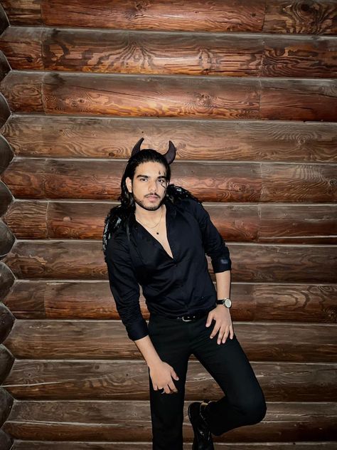 Mens black lucifer halloween costume. Men Fallen Angel Costume, Demon Halloween Costume Men, Male Demon Costume, Lucifer Morningstar Costume, Men Devil Costume, Fallen Angel Costume Men, Male Devil Costume, Devil Halloween Costume Men, Devil Makeup Men