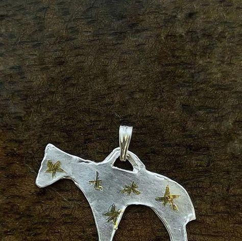 July Rose Jewelry on Instagram: "Where are my stars? ⭐️ Starry Horse Milagro in sterling silver and 24K stars. Poem written by me, which inspired this kind piece. This one-of-a-kind Horse Milagro will be held in my hand while walking at my favorite spots, and dreaming. I’ll make more for sale eventually, I don’t know when." Rose Jewelry, Christmas Wishlist, Horses, Stars, Sterling Silver, Silver, Instagram