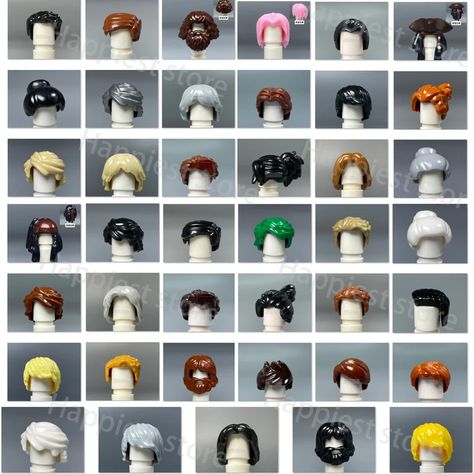 0.45US $ 30% OFF|MOC City Figures Hair body Parts Building Blocks Figure Hairstyles Head Girl Boy Brown Black Hairstyle Accessories Brick Toys| |   - AliExpress Hairstyle Accessories, Lego Girls, Black Hairstyle, Head Hair, Construction Toys, Toy Blocks, 5th Birthday, Mini Figures, Building Blocks