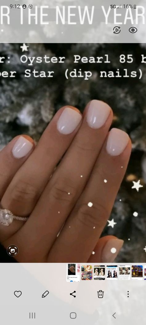 Oyster Pearl Dip Nails, Pearl Dip Nails, Dip Nails, Oyster Pearl, Dipped Nails, Cindy Crawford, Nail Ideas, Dip, Skin Care