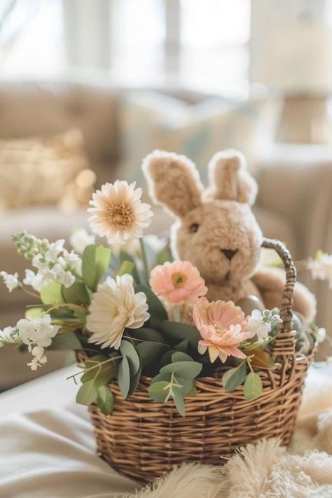 Easter Basket - Ideas for Wife & Thoughtful Surprises Aesthetic Easter Basket, Easter Gift Boxes, Date Night Gifts, Creative Easter Baskets, Easter Surprise, Candy Easter Basket, Surprises For Her, Backyard Birthday, Spa Gift Box