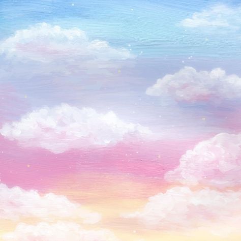 Clouds Pastel Drawing, Pastel Color Painting Ideas, Pastel Sky Painting, Sky Painting Watercolor, Sky Watercolor Painting, Art Pastel Colors, Sky Drawing, Black Background Pattern, Gold And Black Background