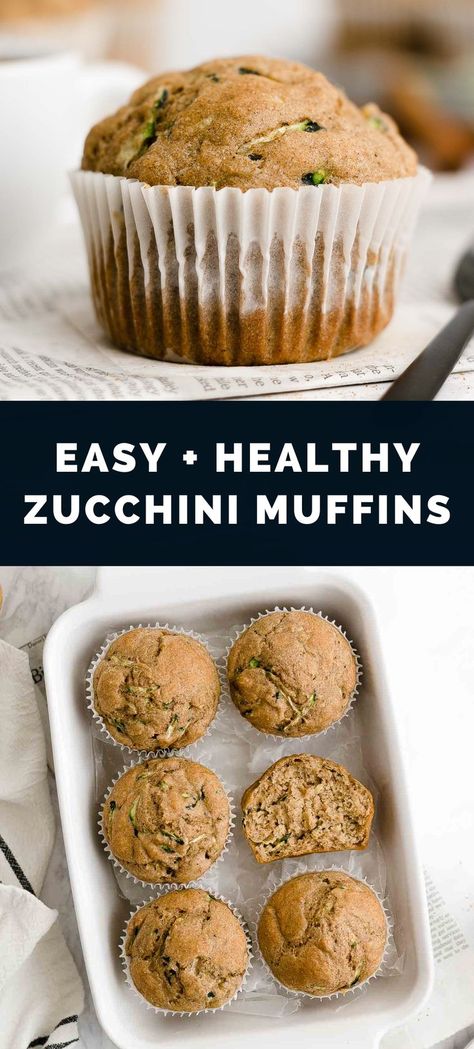 These zucchini muffins are AMAZING & simple to make! They’re full of cozy spices & soft zucchini, which gives them a really moist texture. Yogurt makes these moist too — not lots of oil! This easy zucchini muffins recipe is a great breakfast & delicious way to start any day! (clean eating, sugar free, low calorie & yummy gluten free options too!) ♡ zucchini muffins recipes easy. healthy zucchini muffins no sugar. best zucchini muffins recipe. Zucchini Muffins Recipes, Best Zucchini Muffins, Sugar Free Zucchini Bread, Easy Zucchini Muffins, Healthy Zucchini Muffins, Zucchini Muffins Healthy, Zucchini Muffin Recipes, Best Zucchini, Brownie Recipes Healthy